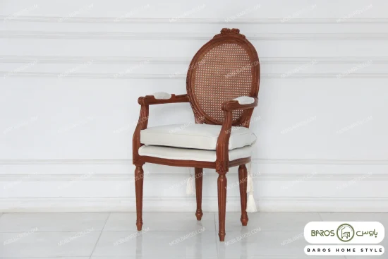 میز ناهار خوری چوبی کلاسیک کاجی کد 19 خرید مبل باروس 59593 (10)