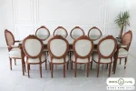 میز ناهار خوری چوبی کلاسیک کاجی کد 19 خرید مبل باروس 59593 (4)