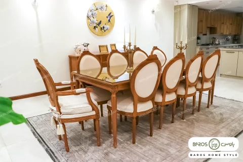 میز ناهار خوری کاجی الهه صاحبقران تولیدی باروس (3)