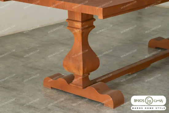 میز ناهارخوری کلاسیک جدید دکورا و صندلی راشل پایه سم آهویی کد ۲ باروس 55 (6)