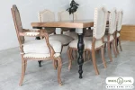 میز ناهارخوری کلاسیک جدید گندم خرید مبل باروس 595933 (2)