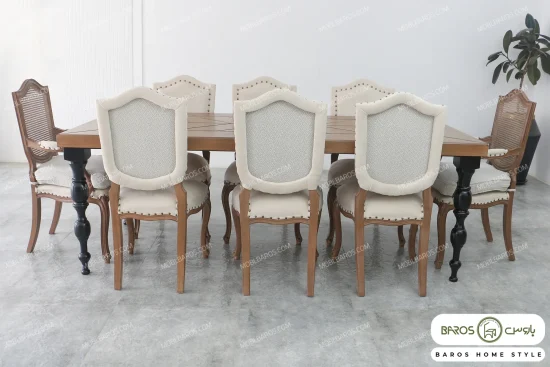 میز ناهارخوری کلاسیک جدید گندم خرید مبل باروس 595933 (4)