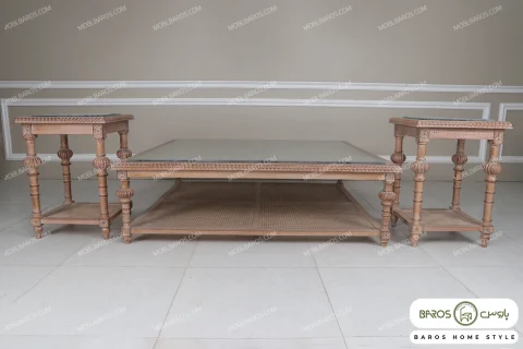 میزجلومبلی و عسلی کاجی کد ۵ خرید مبل باروس ۵۹۵۹۳ (1)