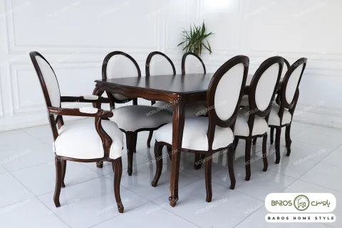 ناهار خوری چوبی مدل ابزاری راشل خرید باروس (6)