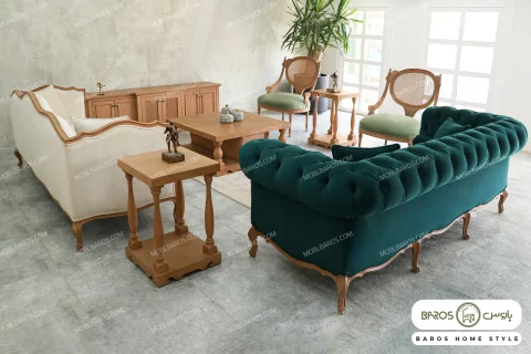 ست مبلمان جورجیا گندم کاجی خرید مبل باروس ۴۹۹۴۳ (2)