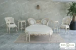 مبل جدید و کلاسیک ۹ نفره حصیری نازنین کد ۲ خرید باروس 89 (10)