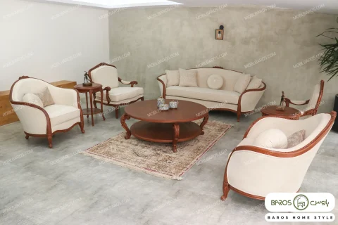 مبل نئوکلاسیک ایتالیایی لورنزو کد ۱۴ خرید باروس 65 (2)