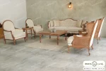 مبل نئوکلاسیک مدل جورجیا روما کویین صدرا خرید از کارخانه باروس (12)