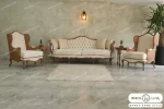 مبل نئوکلاسیک مدل جورجیا روما کویین صدرا خرید از کارخانه باروس (5)