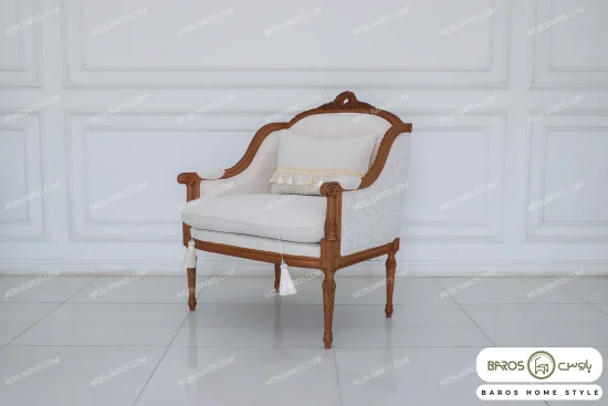 مبل کلاسیک مدرن کاجی مصری کد ۳ خرید مبل باروس 789 (24)