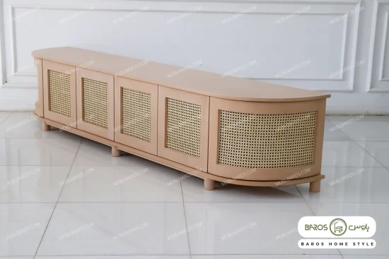 میز تلویزیون مدل حصیری کارما خرید باروس (1)
