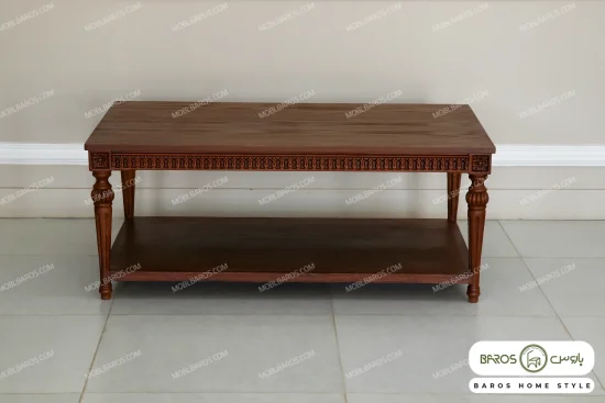میز جلو مبلی و عسلی کاجی کد ۷ خرید باروس (2)