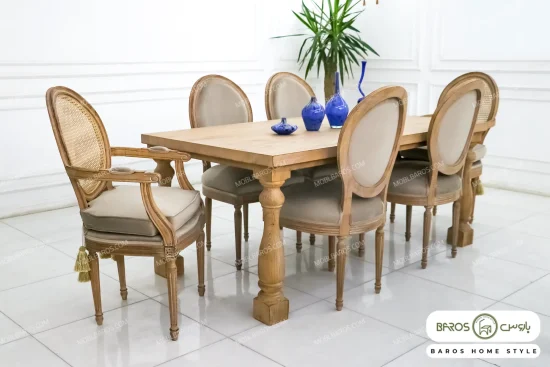 میز ناهار خوری راشل تایپ B کد ۴ تولیدی باروس 14 (1)