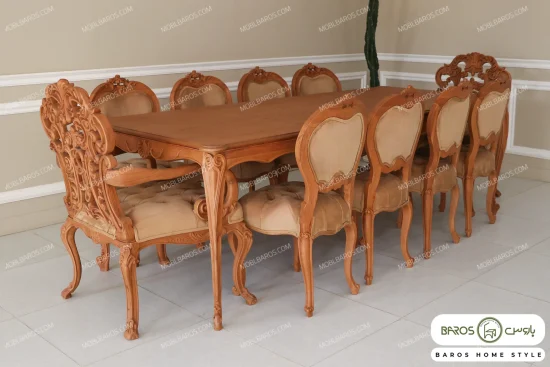 میز ناهار خوری رومینا با صندلی شهرزاد خرید مبل باروس 342 (1)