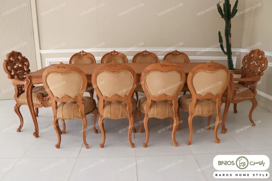میز ناهار خوری رومینا با صندلی شهرزاد خرید مبل باروس 342 (2)