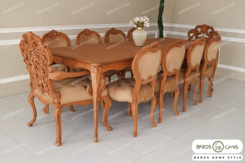 میز ناهار خوری رومینا با صندلی شهرزاد خرید مبل باروس 342 (5)