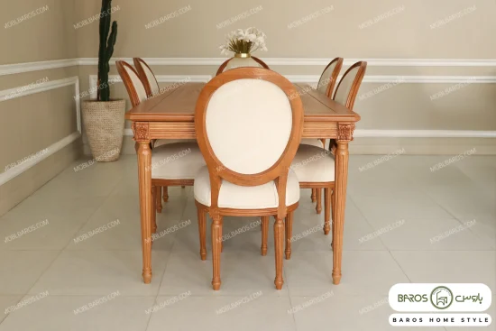 میز ناهارخوری چوبی کاجی کد ۲۱ خرید باروس 56 (2)