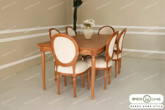 میز ناهارخوری چوبی کاجی کد ۲۱ خرید باروس 56 (3)