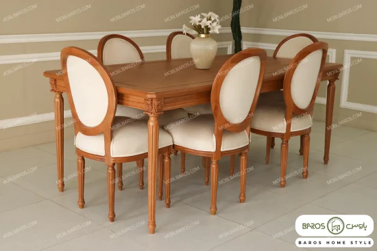 میز ناهارخوری چوبی کاجی کد ۲۱ خرید باروس 56 (4)