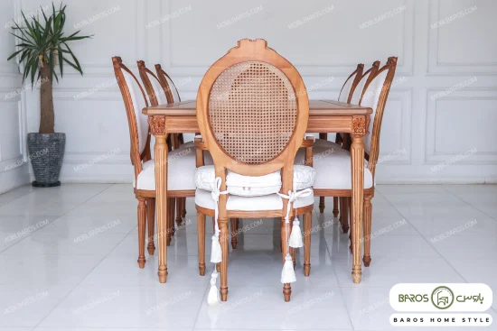 میز ناهارخوری چوبی کاجی کد ۲۲ خرید باروس 5687 (6)