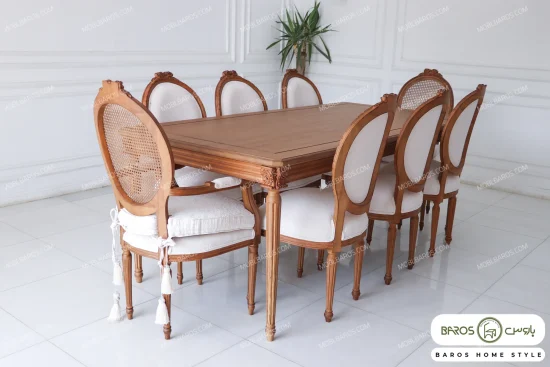 میز ناهارخوری چوبی کاجی کد ۲۲ خرید باروس 5687 (7)