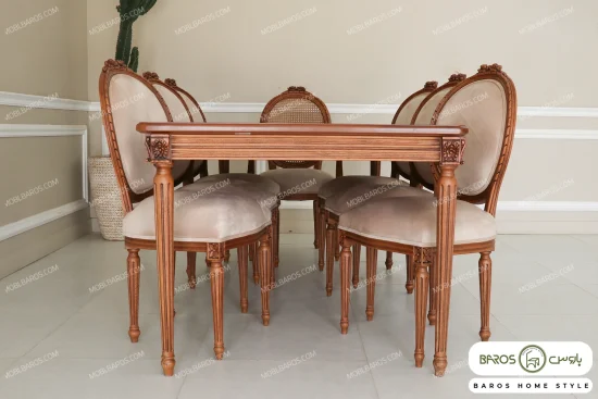 میز ناهارخوری چوبی کاجی کد ۲۳ خرید باروس 21 (1)