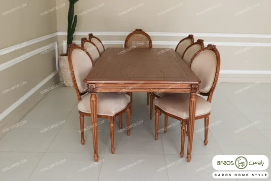 میز ناهارخوری چوبی کاجی کد ۲۳ خرید باروس 21 (2)