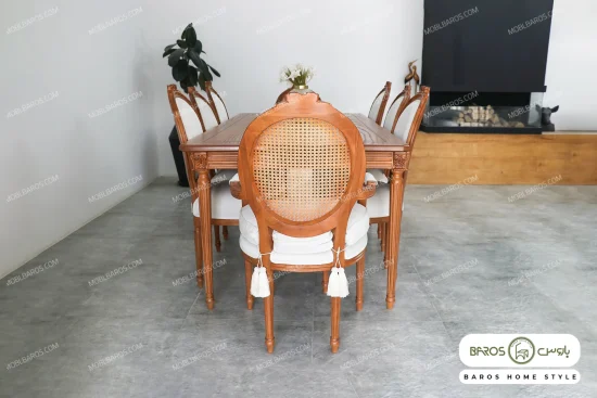 میز ناهارخوری چوبی کاجی کد ۲۴ خرید باروس 22 (8)