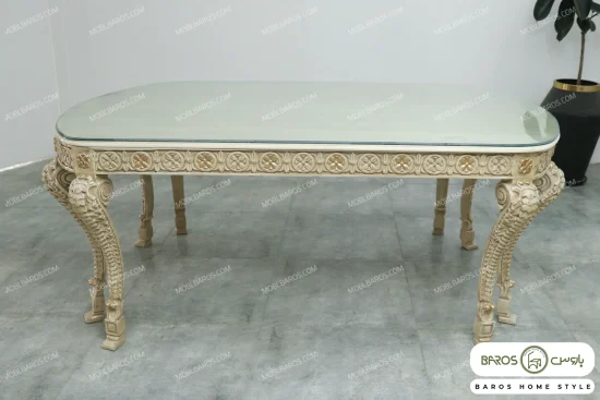 میز ناهارخوری کلاسیک و چوبی جدید الینا کد ۷ خرید باروس 56 (10)