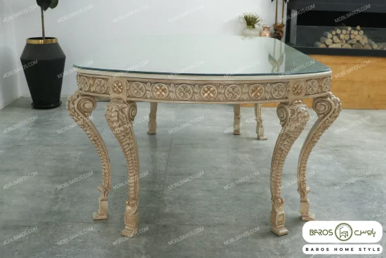 میز ناهارخوری کلاسیک و چوبی جدید الینا کد ۷ خرید باروس 56 (11)