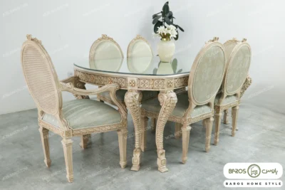 میز ناهارخوری کلاسیک و چوبی جدید الینا کد ۷ خرید باروس 56 (4)