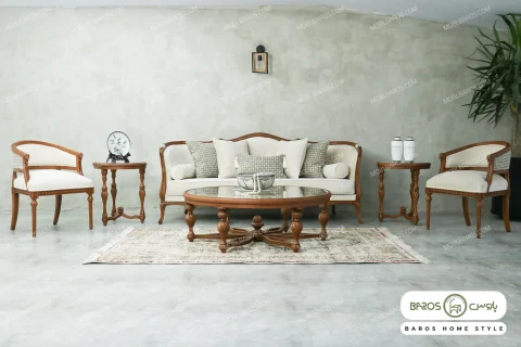 ست مبلمان ۸ نفره راشل پلاس + مبل تک نفره فرشته خرید باروس (6)