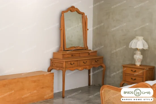سرویس خواب دو نفره چوبی مدل راشل کد ۲۴ باروس11 (5)