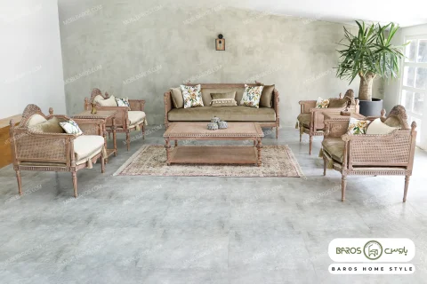 مبل ۷ نفره کاجی کد ۵ خرید مبل باروس1 (3)