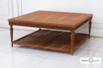 میز جلو مبلی مربع و حصیری کاجی باروس (1)