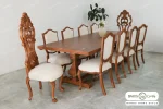 میز ناهار خوری دکورا با صندلی چپندر کینگ و گندم خرید باروس 11 (2)