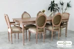 میز ناهارخوری چوبی کاجی کد ۲۵ خرید باروس 6 (2)
