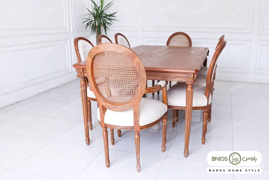 میز ناهارخوری چوبی کاجی کد ۲۷ خرید باروس 44 (3)