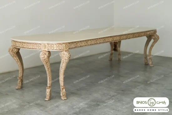 میز ناهارخوری کلاسیک و چوبی جدید الینا کد ۷ باروس 11 (7)