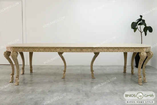 میز ناهارخوری کلاسیک و چوبی جدید الینا کد ۷ باروس01 (13)
