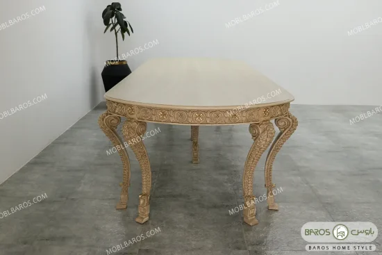میز ناهارخوری کلاسیک و چوبی جدید الینا کد ۷ باروس01 (14)