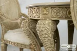 میز ناهارخوری کلاسیک و چوبی جدید الینا کد ۷ باروس01 (2)