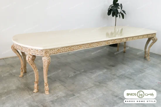 میز ناهارخوری کلاسیک و چوبی جدید الینا کد ۷ خرید باروس (5)
