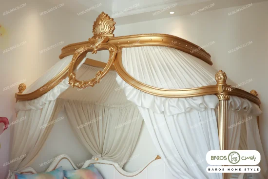 سرویس تخت خواب کودک دخترانه مدل گندم (صبا مرشدی) خرید باروس (3)