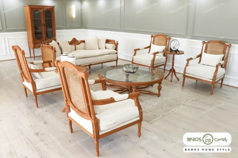 مبل نئوکلاسیک ۷ نفره مهسا کد ۳ خرید باروس 45 (2)