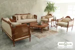 مبل نئوکلاسیک ۷ نفره کاجی کد ۶ خرید باروس (6)