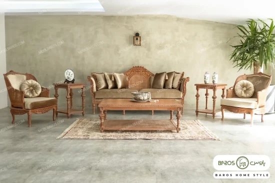 مبل ۷ نفره نئوکلاسیک مصری و پرنس باروس (10)