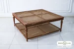 میز جلو مبلی و عسلی حصیری کاجی کد ۷ باروس (2)