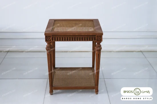 میز جلو مبلی و عسلی حصیری کاجی کد ۷ باروس (5)
