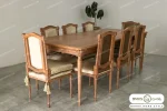 میز ناهار خوری کاجی با صندلی مهسا باروس (2)